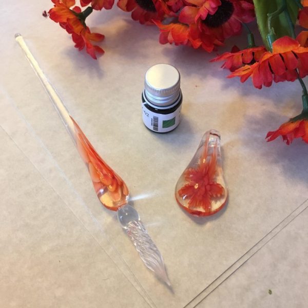 Glass Stylus Pen Orange